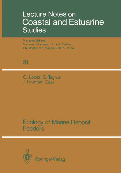 Book cover of Ecology of Marine Deposit Feeders (1989) (Coastal and Estuarine Studies #31)