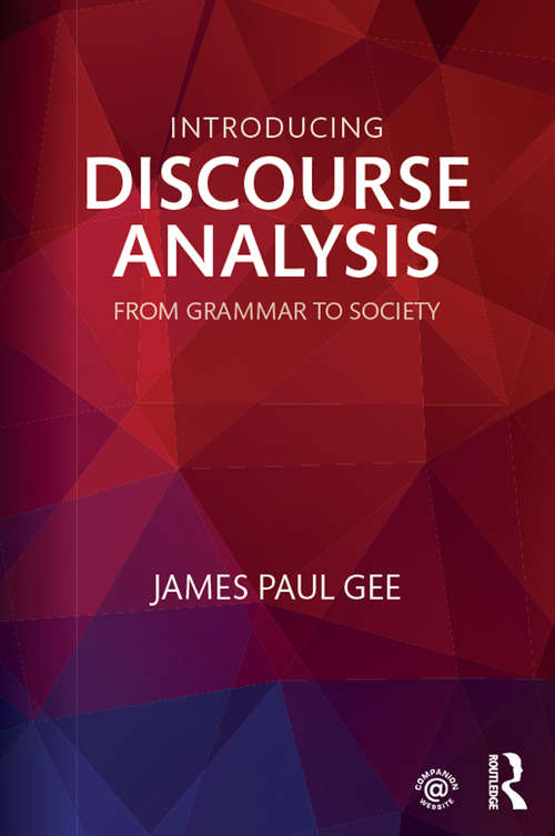 Book cover of Introducing Discourse Analysis: From Grammar to Society