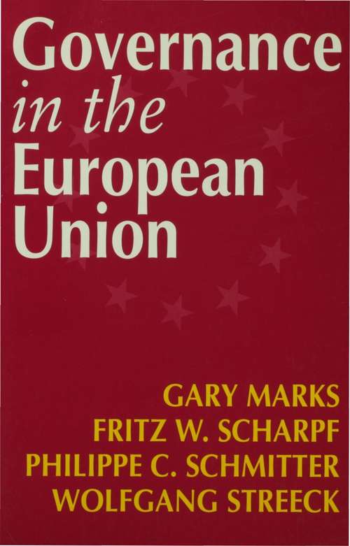 Book cover of Governance in the European Union (PDF)