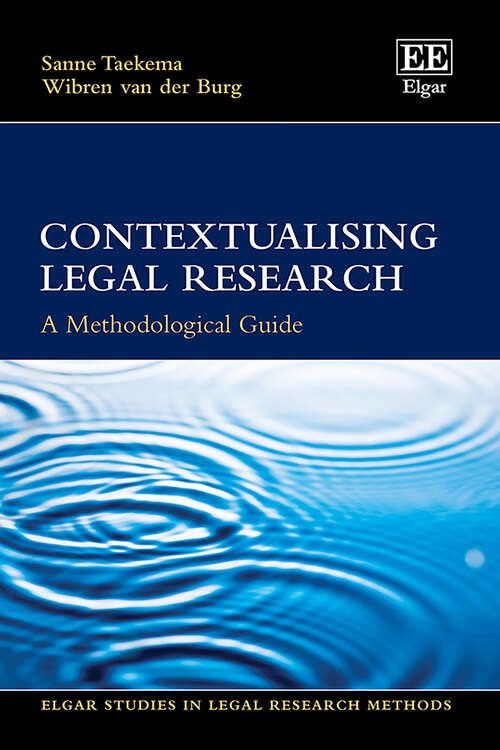 Book cover of Contextualising Legal Research: A Methodological Guide (Elgar Studies in Legal Research Methods)