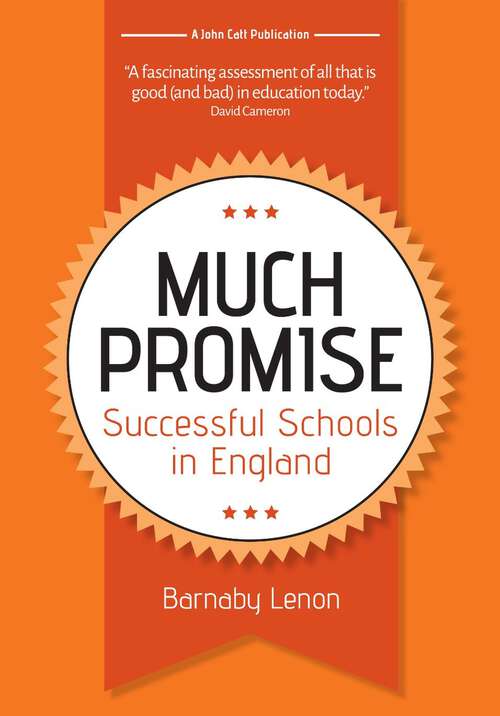 Book cover of Much Promise: Successful Schools in England