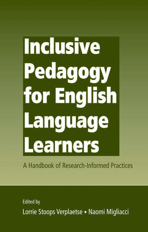 Book cover of Inclusive Pedagogy for English Language Learners: A Handbook of Research-Informed Practices