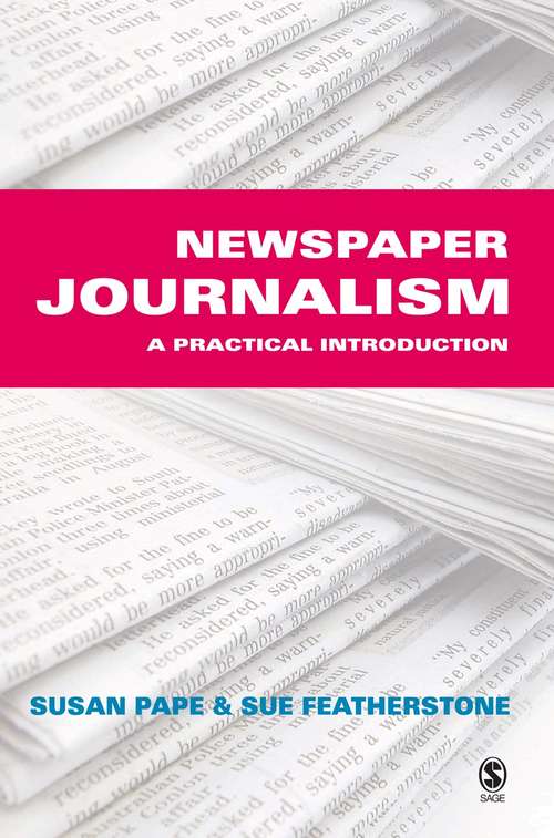 Book cover of Newspaper Journalism: A Practical Introduction (PDF)