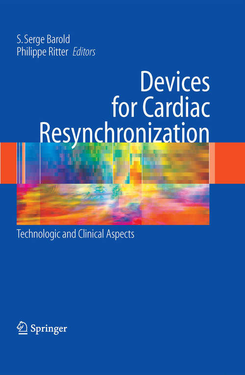 Book cover of Devices for Cardiac Resynchronization: Technologic and Clinical Aspects (2008)