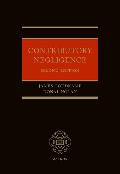 Book cover of Contributory Negligence