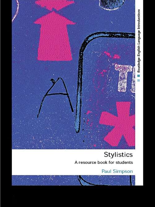 Book cover of Stylistics (PDF): A Resource Book For Students (Routledge English Language Introductions Ser.)
