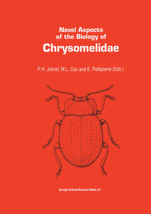 Book cover of Novel aspects of the biology of Chrysomelidae (1994) (Series Entomologica #50)