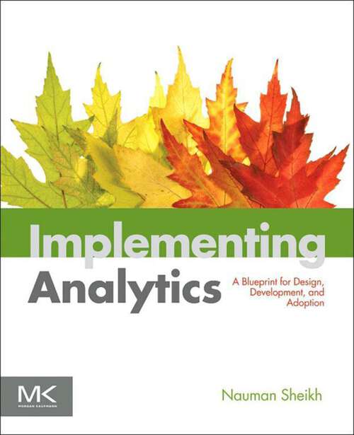 Book cover of Implementing Analytics: A Blueprint for Design, Development, and Adoption (The Morgan Kaufmann Series on Business Intelligence)