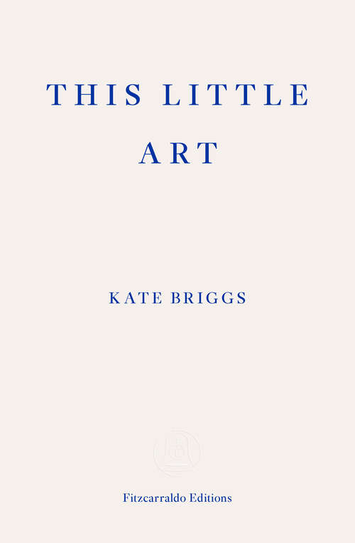 Book cover of This Little Art