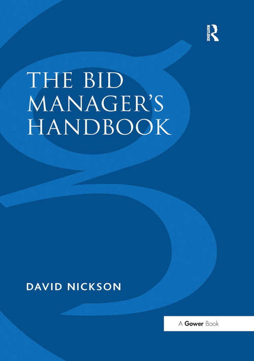 Book cover of The Bid Manager’s Handbook