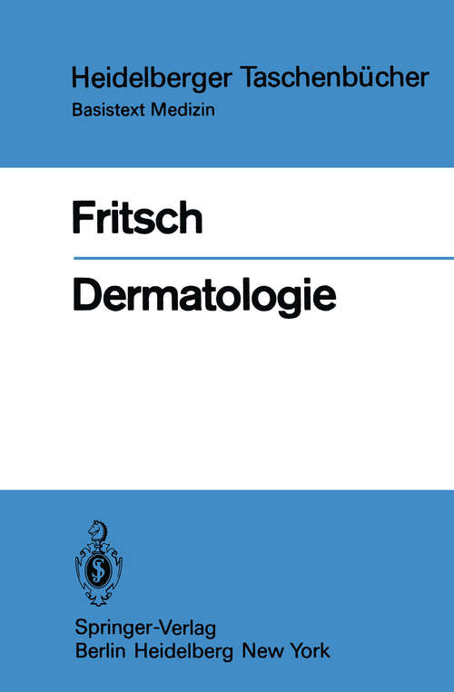 Book cover of Dermatologie (1983) (Heidelberger Taschenbücher #222)