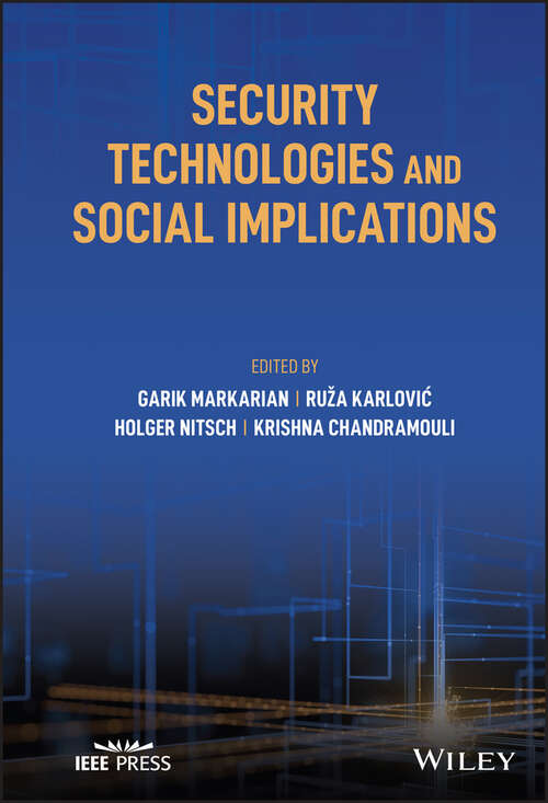 Book cover of Security Technologies and Social Implications