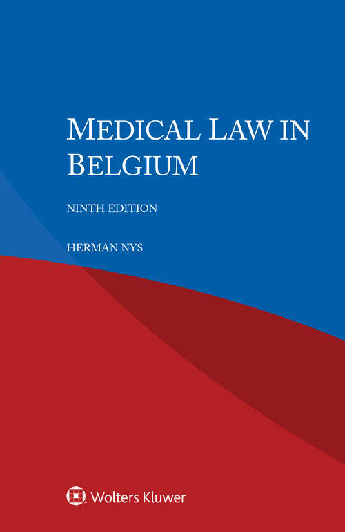 Book cover of Medical Law in Belgium (9)