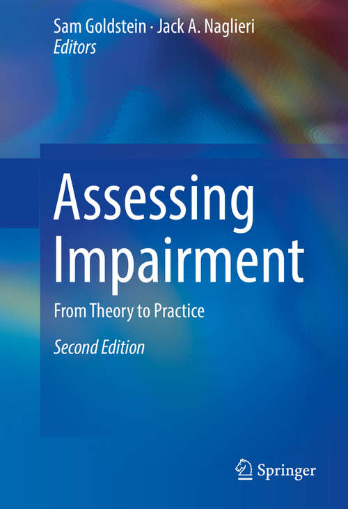 Book cover of Assessing Impairment: From Theory to Practice (2nd ed. 2016)