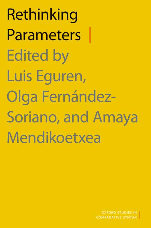 Book cover of Rethinking Parameters (Oxford Studies in Comparative Syntax)