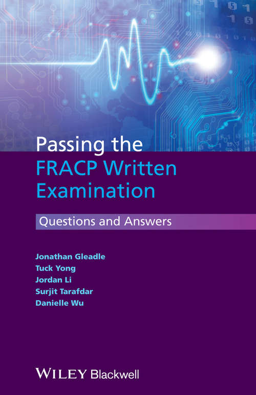 Book cover of Passing the FRACP Written Examination: Questions and Answers