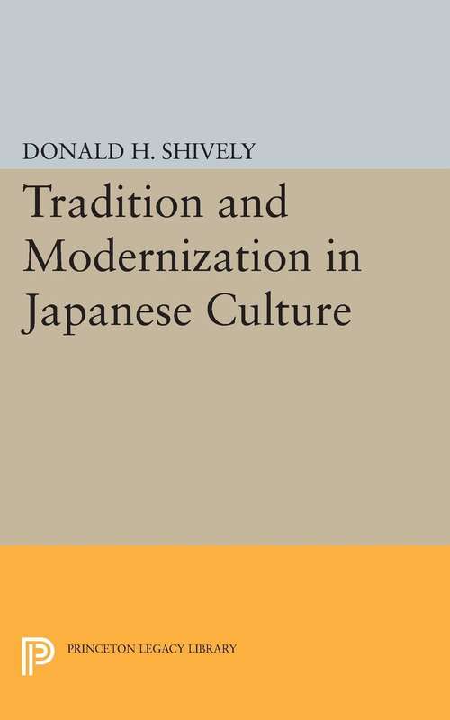 Book cover of Tradition and Modernization in Japanese Culture