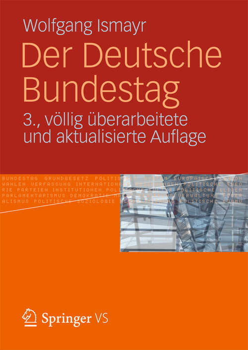 Book cover of Der Deutsche Bundestag (3. Aufl. 2012)