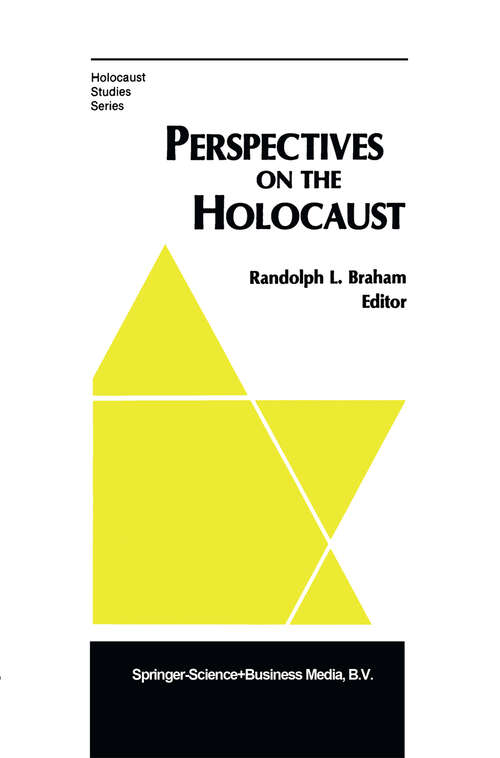 Book cover of Perspectives on the Holocaust (1983) (Holocaust Studies Series)