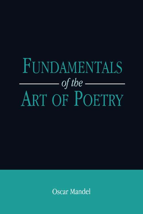 Book cover of Fundamentals of the Art of Poetry