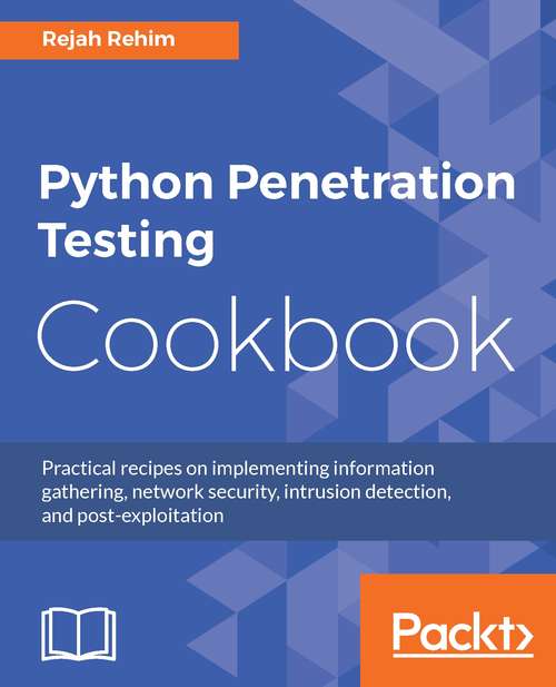 Book cover of Python Penetration Testing Cookbook