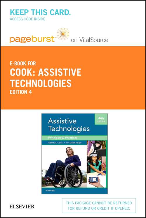 Book cover of Assistive Technologies- E-Book: Principles and Practice (4)