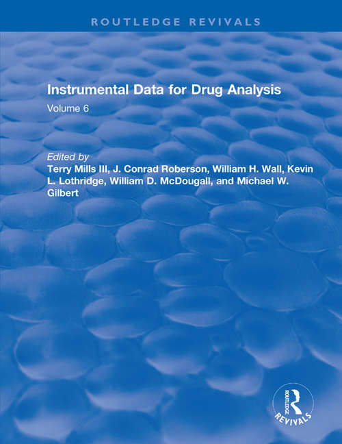 Book cover of Instrumental Data for Drug Analysis, Second Edition: Volume V