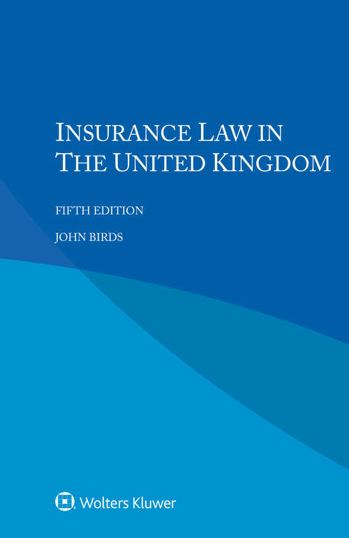 Book cover of Insurance Law in the United Kingdom