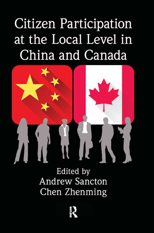 Book cover of Citizen Participation at the Local Level in China and Canada