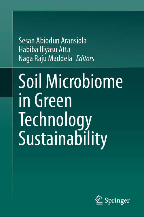 Book cover of Soil Microbiome in Green Technology Sustainability (2024)