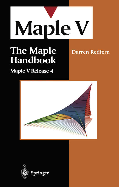 Book cover of The Maple Handbook: Maple V Release 4 (3rd ed. 1996)