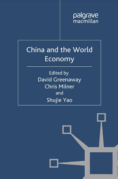 Book cover of China and the World Economy (2010)