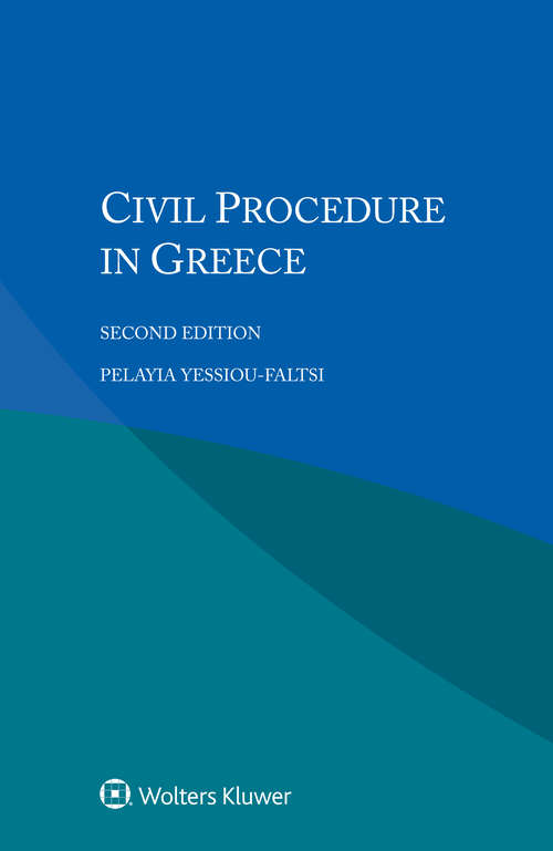 Book cover of Civil Procedure in Greece (2)