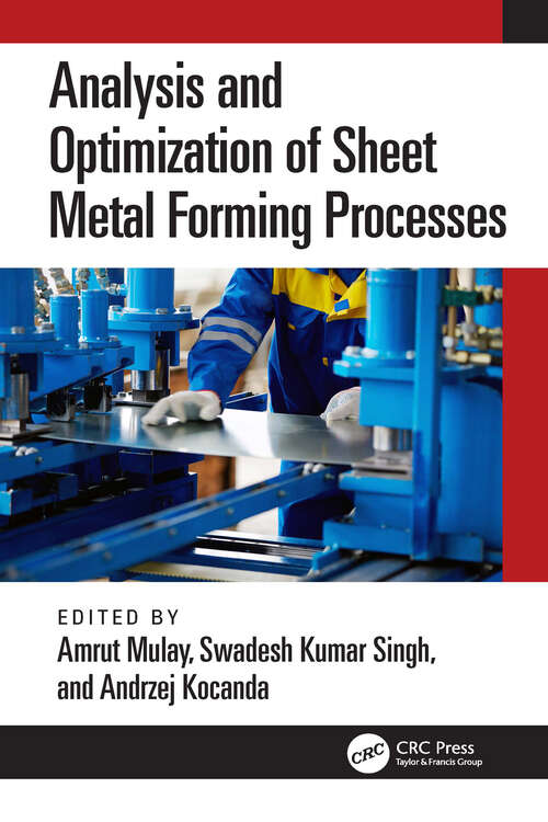 Book cover of Analysis and Optimization of Sheet Metal Forming Processes