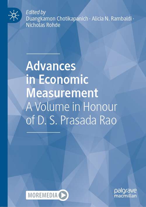 Book cover of Advances in Economic Measurement