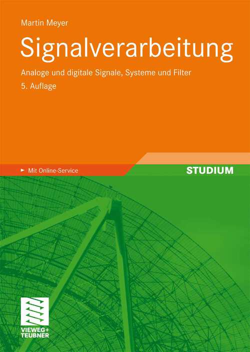 Book cover of Signalverarbeitung: Analoge und digitale Signale, Systeme und Filter (5Aufl. 2009)