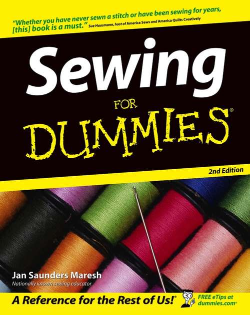 Book cover of Sewing For Dummies (2)