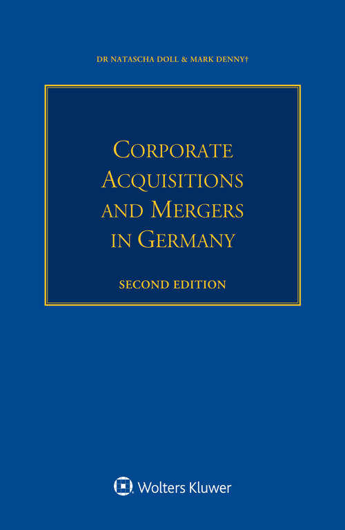 Book cover of Corporate Acquisitions and Mergers in Germany (2)