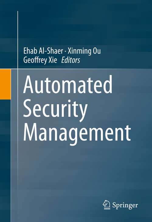 Book cover of Automated Security Management (2013)