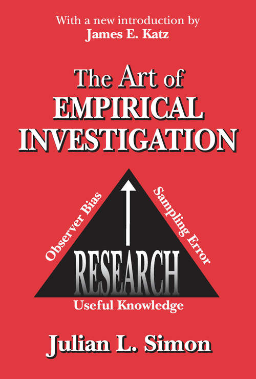 Book cover of The Art of Empirical Investigation