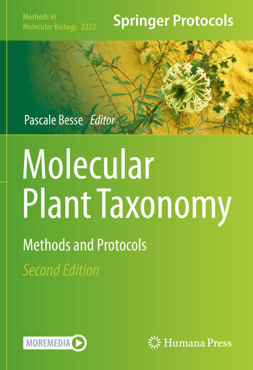 Book cover of Molecular Plant Taxonomy: Methods and Protocols (2nd ed. 2021) (Methods in Molecular Biology #2222)