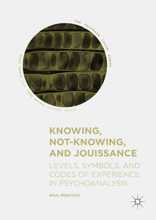 Book cover of Knowing, Not-Knowing, and Jouissance: Levels, Symbols, and Codes of Experience in Psychoanalysis (The Palgrave Lacan Series)